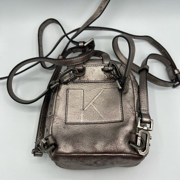 KENDALL + KYLIE Sloane Nano Studded Backpack Metallic Finish main image 12
